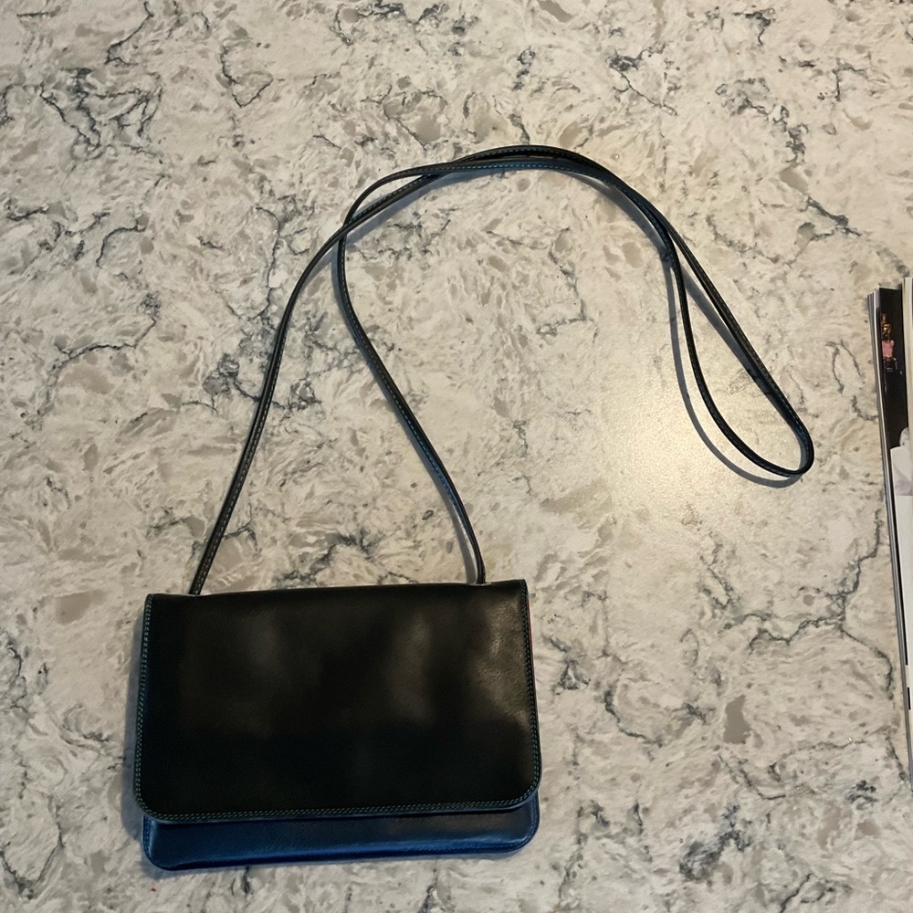 Blue and black Women's Crossbody Bag
